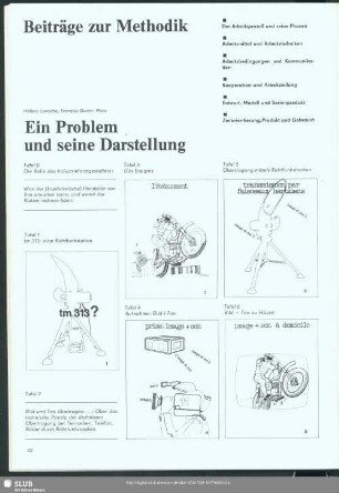 Ein Problem und seine Darstellung : Beiträge zur Methodik