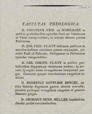 3, Facultas Theologica