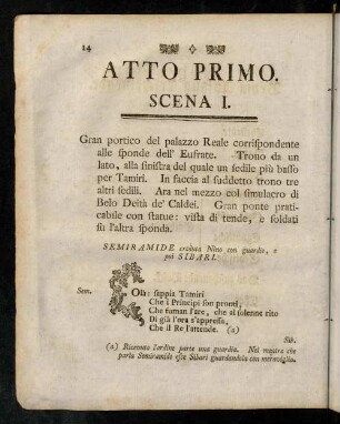 14-65, Atto Primo.