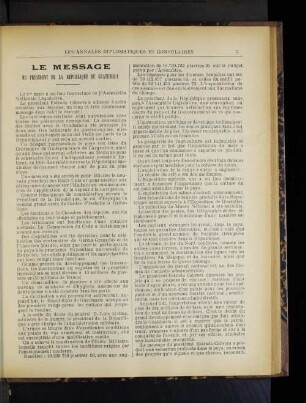 Le Message Du Président de la République du Guatemala