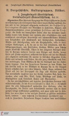3. Jungsteinzeit (Neolithikum). Steinkupferzeit (Aeneolithikum)
