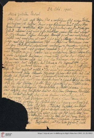 Korrespondenz von Alice und Ludwig Klein: Brief von Alice Klein an Kurt Klein, Irmgard Ehrlich und Max Klein