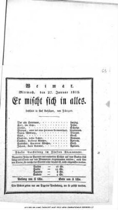 Er mischt sich in alles