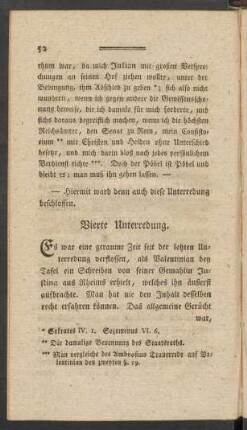 Vierte Unterredung