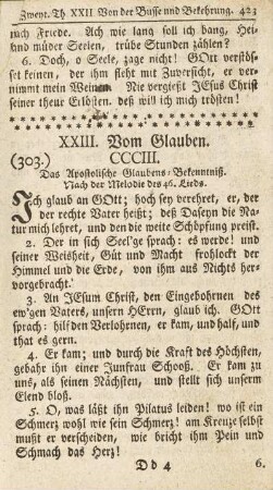 XXIII. Vom Glauben