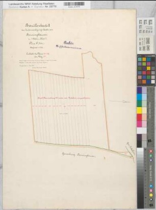 Benninghausen (Lippstadt), Zusammenlegung Benninghausen, Bl.7 Brouillonkarte 2 Flur 6 Lohe