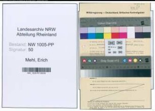 Entnazifizierung Erich Mehl , geb. 28.08.1919 (Angestellter)