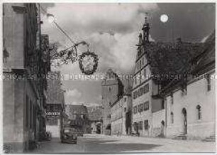 Dinkelsbühl, Dr.-Martin-Luther-Straße und Rothenburger Tor