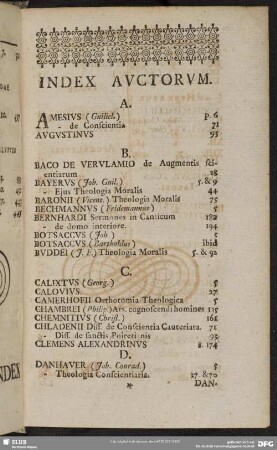 Index Auctorum