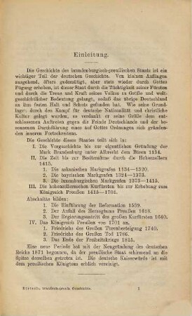 Abriss der brandenburgisch-preussischen Geschichte