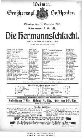Die Hermannsschlacht