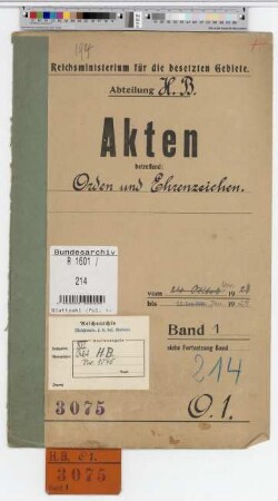 Orden und Ehrenzeichen