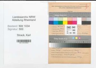 Entnazifizierung Karl Strack , geb. 19.07.1891 (Generalmajor)