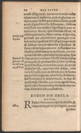 Eodem Die Declamatio.