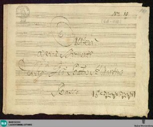 Symphonies - Mus. Hs. 805 : vl (2), vla, tr (2), b; G; JenS 53