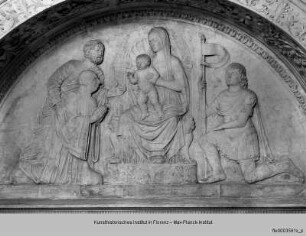 Grabmal des Dogen Niccolò Marcello : Der Doge Niccolò Marcello vor Maria und dem Christuskind