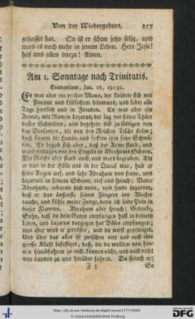 1ster Sonntag nach Trinitatis - 14. Sonntag nach Trinitatis.
