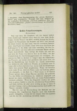 Kohle-Vergrösserungen