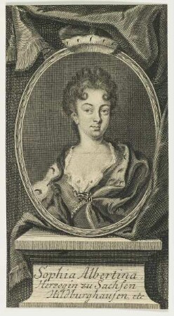 Bildnis der Sophia Albertina, Herzogin zu Sachsen-Hildburghausen