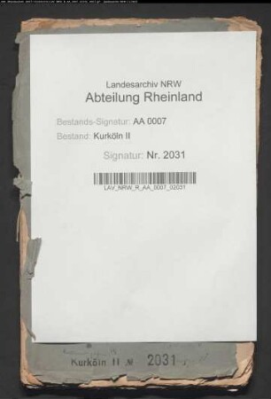 Verpachtung des Burghofes und zum Burghof in Brühl gehöriger Ländereien