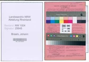 Entnazifizierung Johann Braam , geb. 02.06.1897 (Arbeiter)