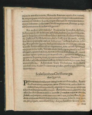 Scalae Iacobeae Christianae gradus Quartus.