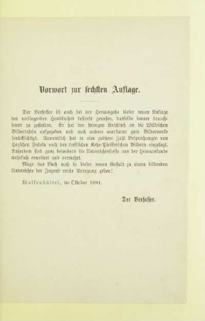 Vorwort zur sechsten Auflage