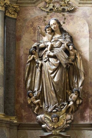 Figur "Mondsichelmadonna", Brünn, Tschechische Republik