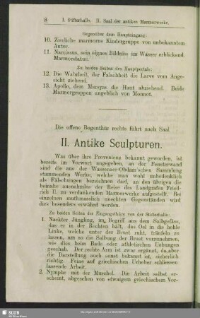 II. Antike Sculpturen