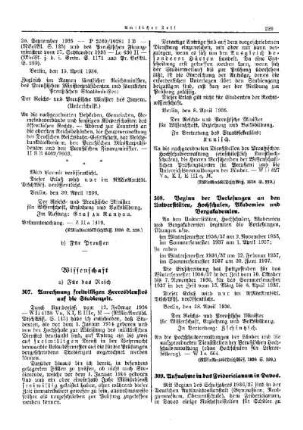 Beginn der Vorlesungen an den Universitäten, Hochschulen, Akademien und Bergakademien : [Wissenschaft] ; [Für das Reich] ; [Amtliche Erlasse] ; [Amtlicher Teil]