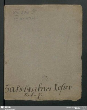 22,1: Halsbrükner Refier - XVII 300 8. (22,1)
