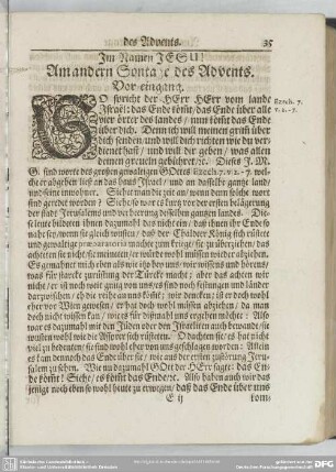 Am andern Sontage des Advents