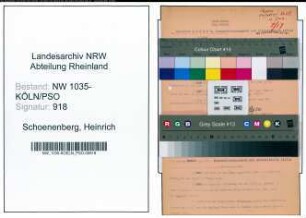 Entnazifizierung Heinrich Schoenenberg , geb. 00.00.0000 ()