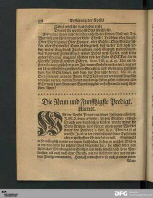 Die Neun und Funfftzigste Predigt.