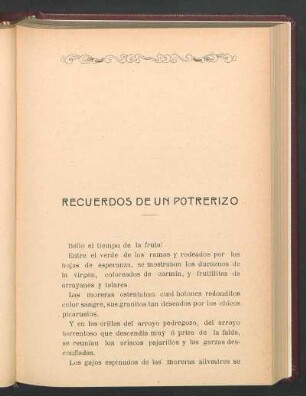 Recuerdos de un potrerizo