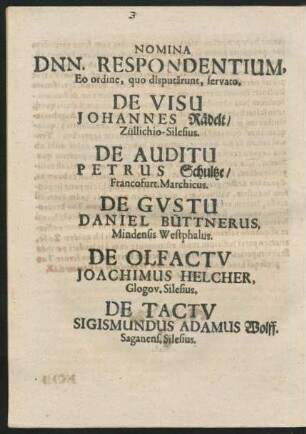 Nomina Dnn. Respondentium