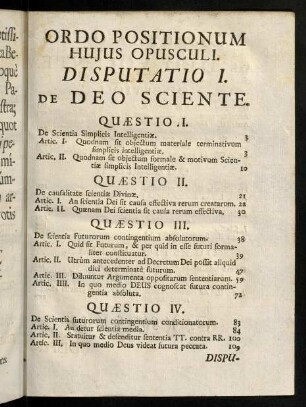 6r-6v, Ordo Positionum Hujus Opusculi.