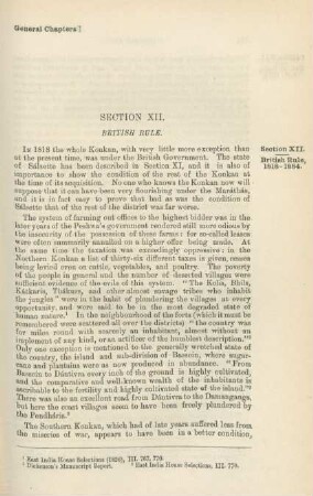Section XII. British rule
