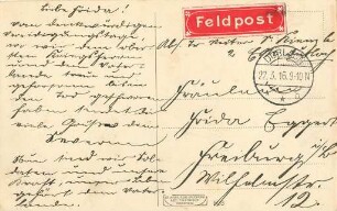 Erster Weltkrieg - Feldpostkarten