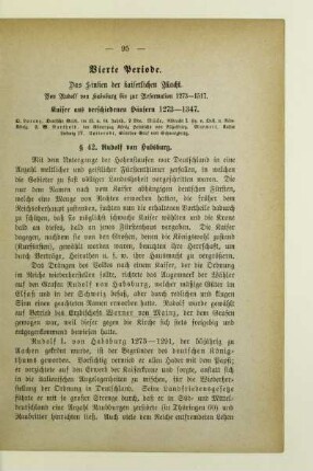 Kaiser aus verschiedenen Häusern 1273-1347