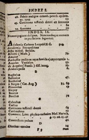 Index II. Numeripaginas designat. ...
