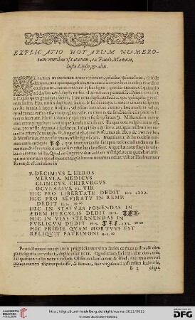 Explicatio notarum numerorum [...]