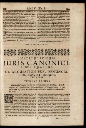 Institutionum Iuris Canonici, Liber Quartus.