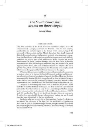 The South Caucasus : drama on three stages