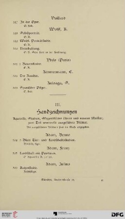 III. Handzeichnungen (Nr. 304-669)