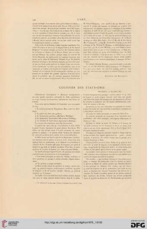 Courrier des États-Unis
