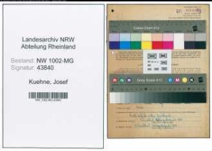 Entnazifizierung Josef Kuehne , geb. 30.08.1920 (Arbeiter)