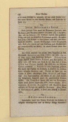 Jovian. Valentinian I u. Valens