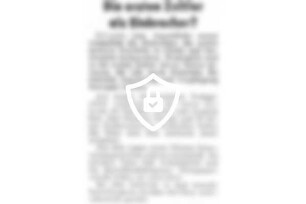 Die ersten Zeltler als Einbrecher?