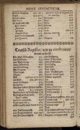 Teutsch Register/ wie zu construiren/ wenn es heißt:[...]
